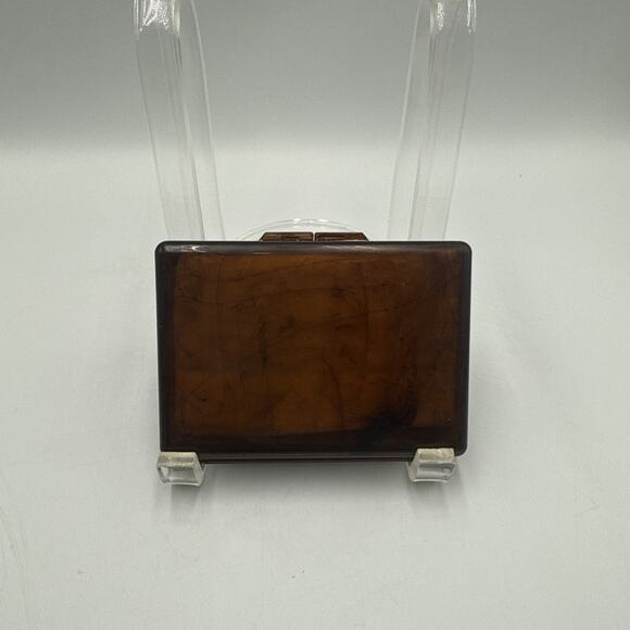 Lucite Tissue Box & Mirror Compact Set From Holiday Inn Des Moines Iowa Rare - Picture 14 of 15